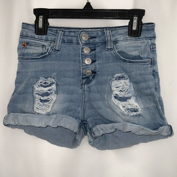 Girl’s Hudson Jeans Distressed Shorts Size 10 - Picture 1 of 2